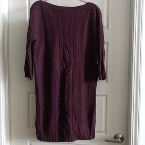 Maroon Cableknit detail Old Navy Sweater Dress